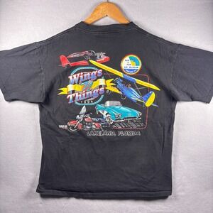 Vintage 1994 Florida Air Show Large T-Shirt Single Stitch Dirt Shirts